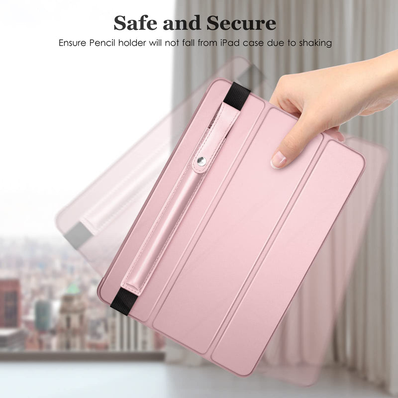 [Australia - AusPower] - DTTO Pencil Case for Apple Pencil 1st/2nd Generation, PU Leather Pencil Sleeve Pouch with Detachable Elastic Band for iPad 9.7"/ 10.2"/ 10.5"/ 10.9"/ 11"/ 12.9" Case, Rose Gold 