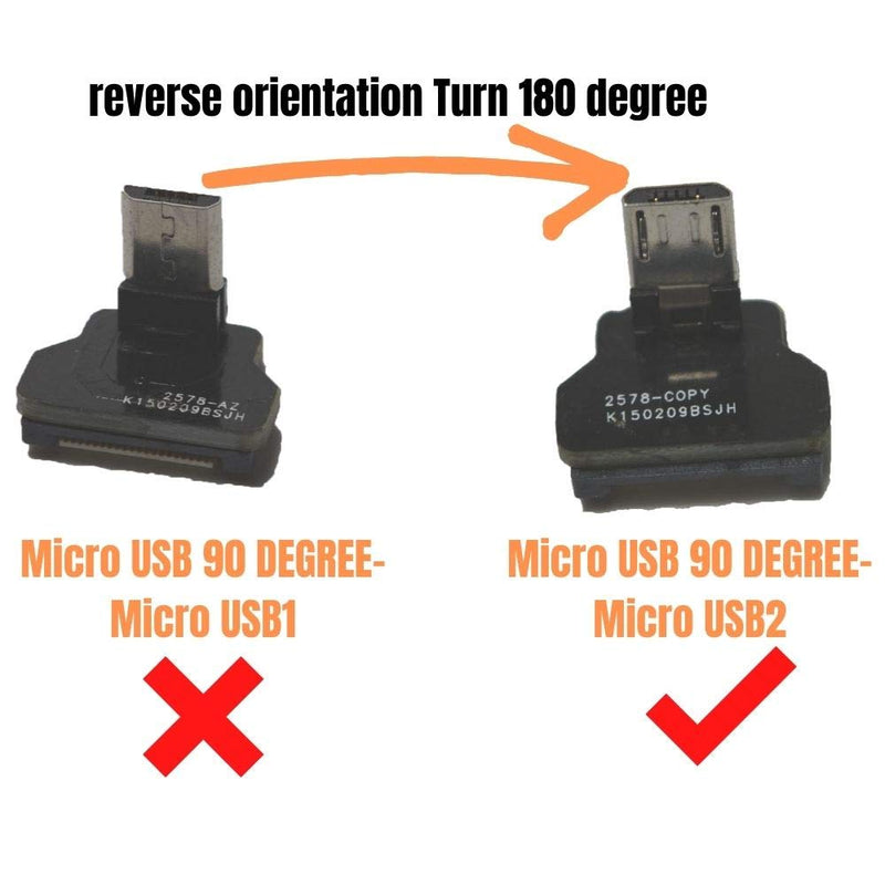 [Australia - AusPower] - LY tech Short Flat Slim Thin Ribbon FPC Micro USB Male 90 Degree Angled up to Standard USB A Male 90 Degree Angled for sync and Charging Black (30CM Micro USB 2 to Standard USB A Down) 30CM MICRO USB 2 to Standard USB A DOWN 