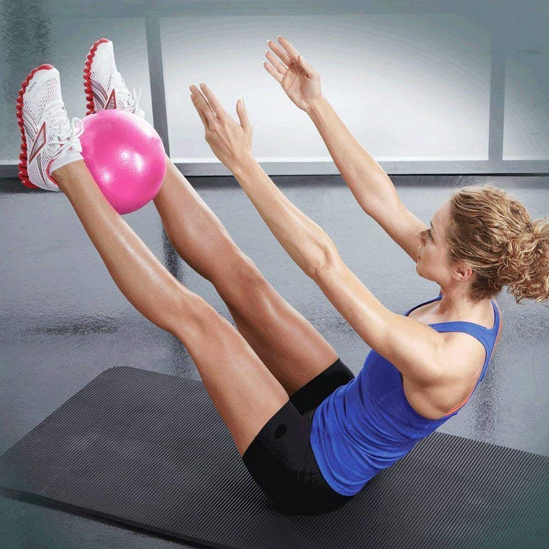 [Australia - AusPower] - nononfish Mini Exercise Barre Ball for Yoga,Pilates, Stability Exercise Home Workout, Core Training and Physical Therapy Small Bender Ball 9 Inch with Inflatable Straw 