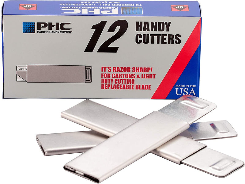 [Australia - AusPower] - Handy Box Cutter, Tap Open/Tap Close, 12 per Box, Assorted (Pack 2) 