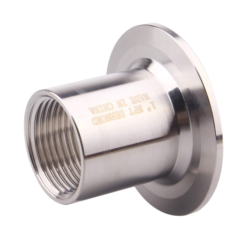 [Australia - AusPower] - DERNORD Sanitary Female Threaded Pipe Fitting to 2 Inch TRI CLAMP OD 64mm Ferrule (Pipe Size: 1" NPT （2 Inch Tri clamp）) Pipe Size: 1" NPT （2 Inch Tri clamp） 