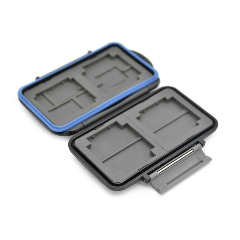 [Australia - AusPower] - JJC MC-5 Waterproof Holder Storage Memory Card Case for 4PCS CompactFlash(CF) 2PCS Micro SD2 PCS SecureDigital(SD) 2PCS MemoryStick Pro Duo 2PCS XDPictureCard(XD) 