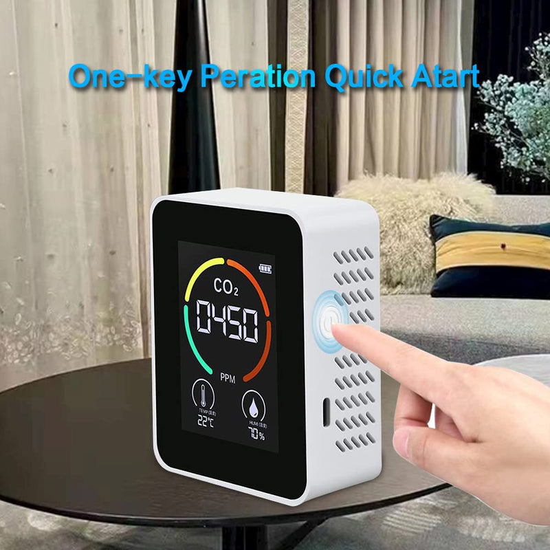 [Australia - AusPower] - Air Quality Monitor Meter, Indoor CO2 Alarm Detector , Real-Time Readings 3 in 1 or 5 in 1 Air Air Quality Tester（Random Delivery  for Wine Cellars, Homes, Office,Car,Grow Tents 