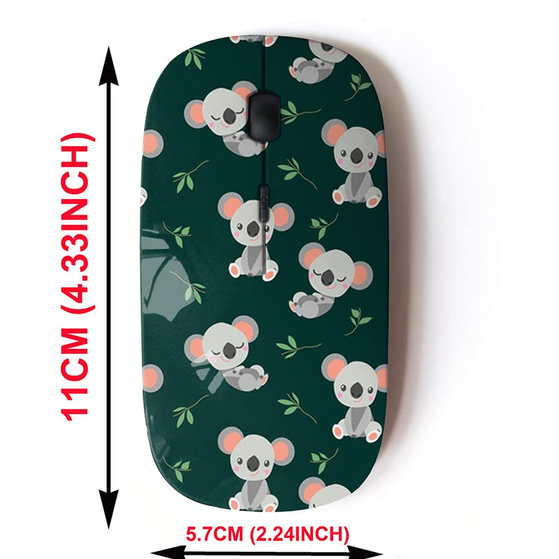 [Australia - AusPower] - 2.4G Wireless Mouse with Cute Pattern Design for All Laptops and Desktops with Nano Receiver - Sleeping Koala Bear 