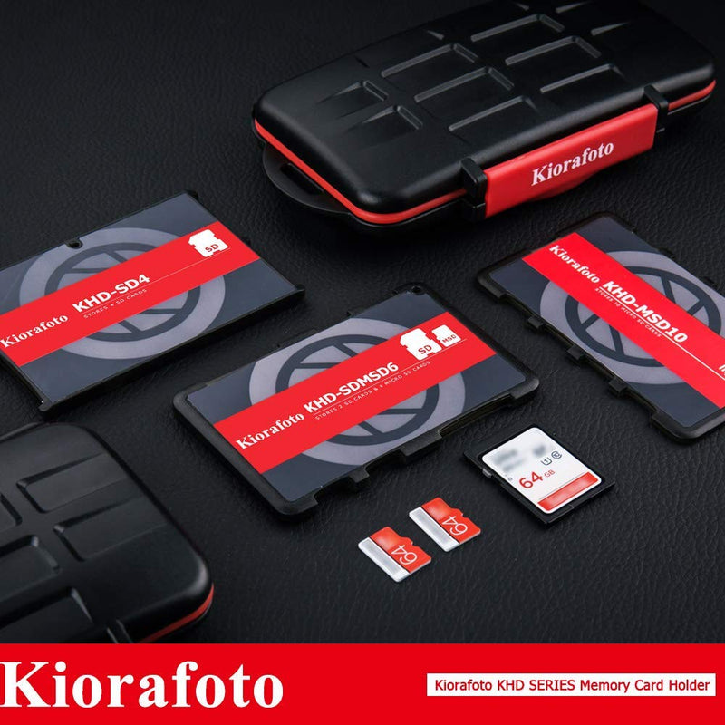 [Australia - AusPower] - 10 Slots MSD Card Case + 12 Slots SD Card Case: Slim Card Case for 10 Micro SD with Water-Resistant SD Card Case for 12 SD Cards 