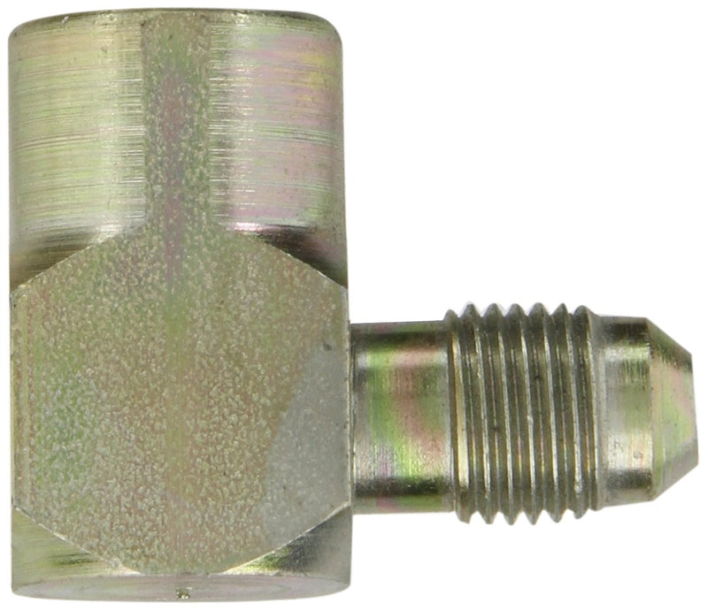 [Australia - AusPower] - Eaton Aeroquip 2025-4-5S 90 Degree Female Elbow, JIC 37 Degree & NPT End Types, Carbon Steel, 1/4 NPT(f) x 5/16 JIC(f) End Size, 5/16" Tube OD, 1/4" Female Pipe Size 