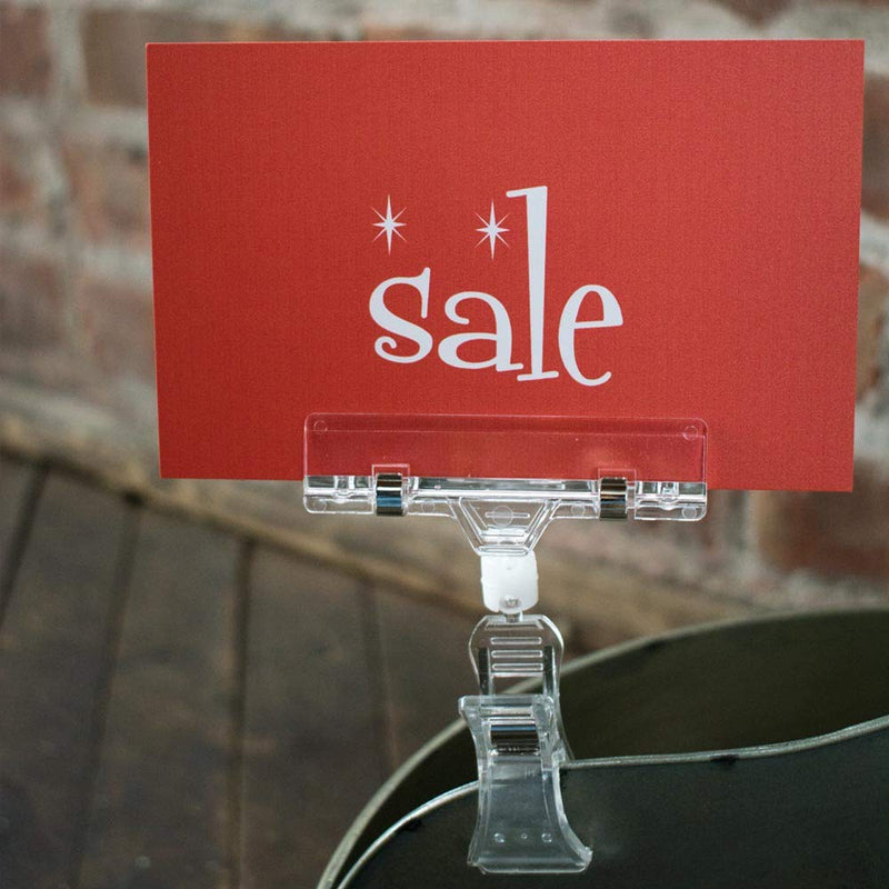 [Australia - AusPower] - NAHANCO CD57S2-5 Retail Sign Card for Displays, “Sale”, 5 ½”H x 7”W, Red with White Print with Stars on Card Stock – 5/CTN. 