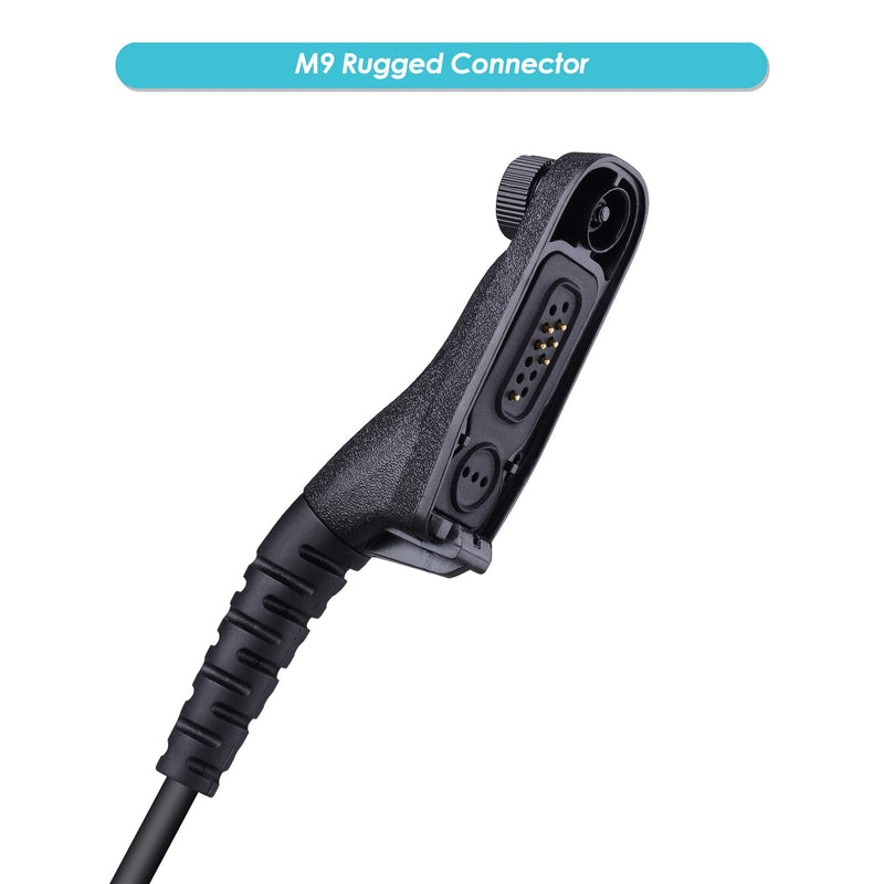 [Australia - AusPower] - COMMIXC Walkie Talkie Earpiece, Covert Air Acoustic Tube Headset with PTT Mic, Compatible with Motorola APX4000 APX6000 APX7000 APX8000 XPR6350 XPR6550 XPR7350 XPR7550 Two-Way Radios 