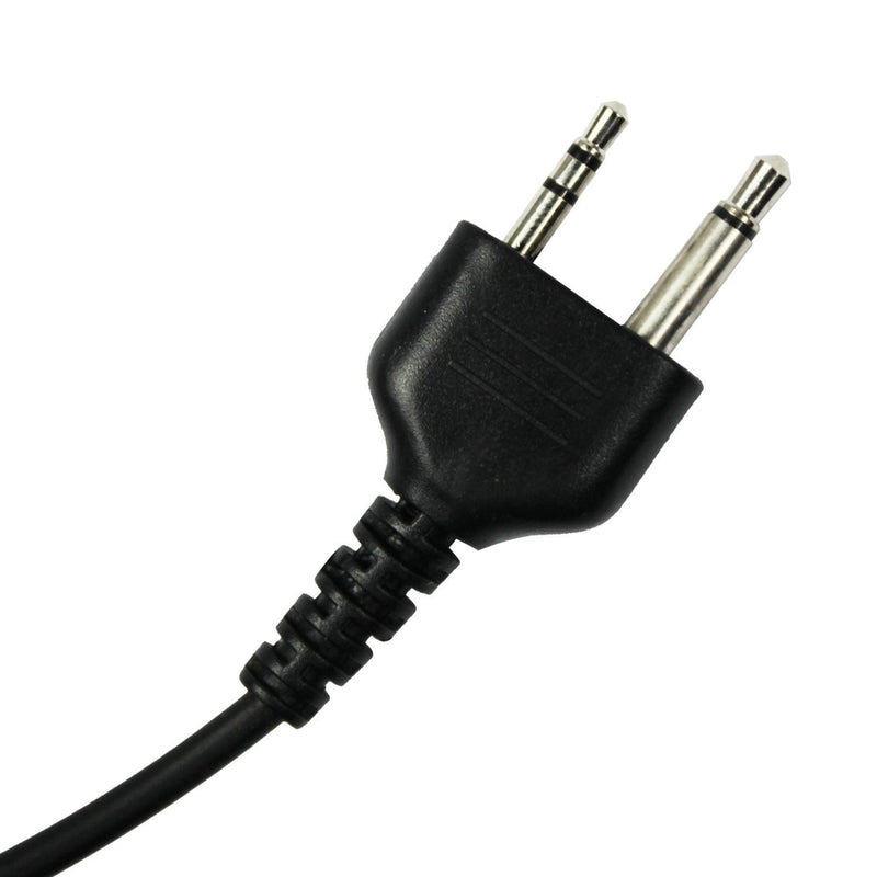 [Australia - AusPower] - GoodQbuy® 2 Pin Half/Open Face Helmet Motorcycle Earphone Headphone with Microphone for Midland/Alan Midland/Alan GMRS/FRS GXT/LXT GXT1000VP4 LXT500VP3 GXT1050VP4 2 Two Way Radios 2-pin Jack 