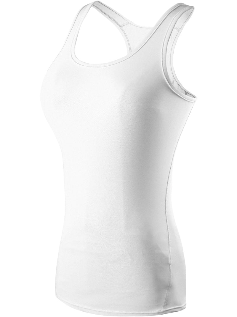 [Australia - AusPower] - Neleus Women's 3 Pack Compression Base Layer Dry Fit Tank Top XX-Large 04# 3 Pack Black,grey,white 