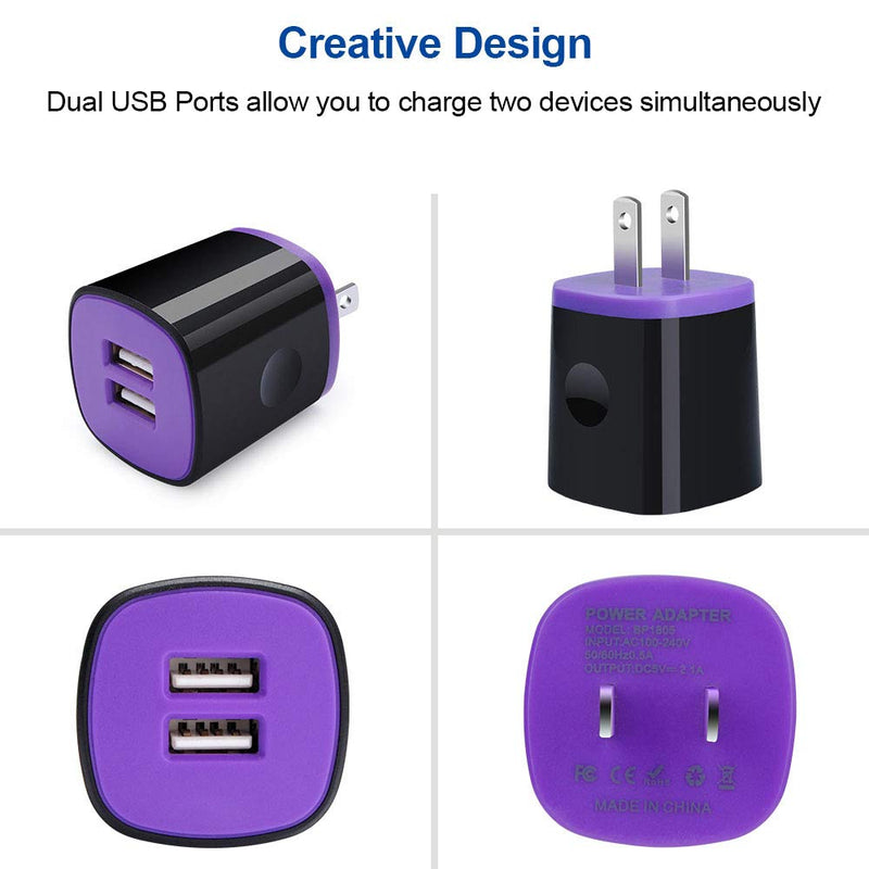 [Australia - AusPower] - Dual USB Car Charger Adapter, Wall Charger with Type C Cable Compatible with Samsung Galaxy A22 A12 A11 A20 A21S A51 A71 A02S S20+ S21 A32 A52 A72 A42 Tab A7 Lite S10 S9 A20 A50 A10e Note 21 20 Ultra 