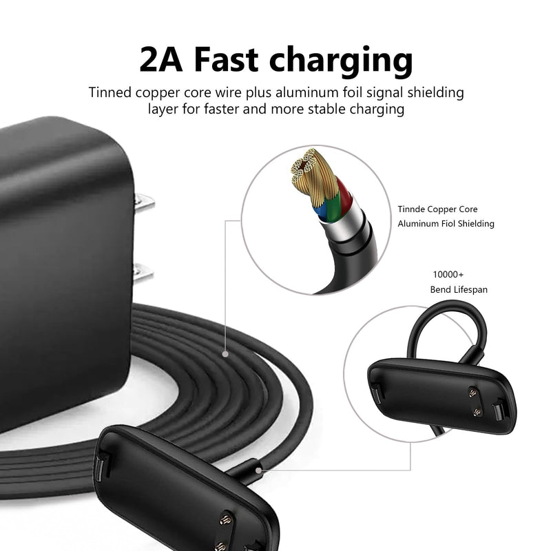 [Australia - AusPower] - WZHENB Fast Wall Charger for Fitbit Inspire 3 Replacement USB Charging Cable Cord for Fitbit Inspire 3 Smartwatch Charger Dock USB Cable Cord 