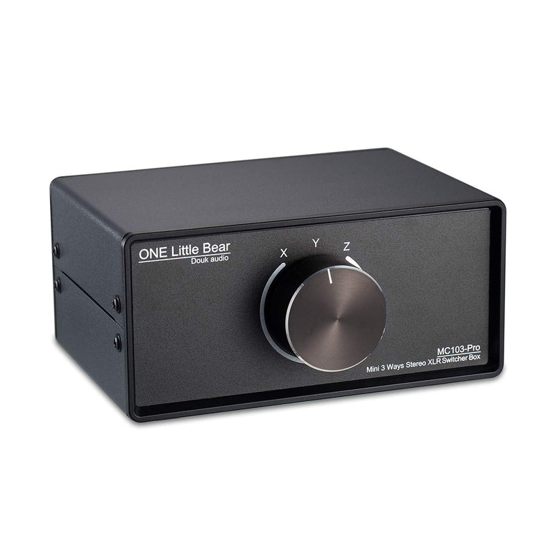 [Australia - AusPower] - Nobsound 1-IN-3-OUT XLR Audio Switch ; Balanced Audio Converter ; 3-Way Stereo Passive Audio Selector Switcher (MC103 Pro 3-Out) MC103 Pro 3-OUT 