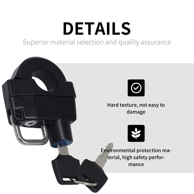 [Australia - AusPower] - 1" Universal Motorcycle Parts Helmet Lock Anti-Theft Security Aluminum Alloy Locks With 2 Keys for Harley Davidson Sportster XL 883 1200 