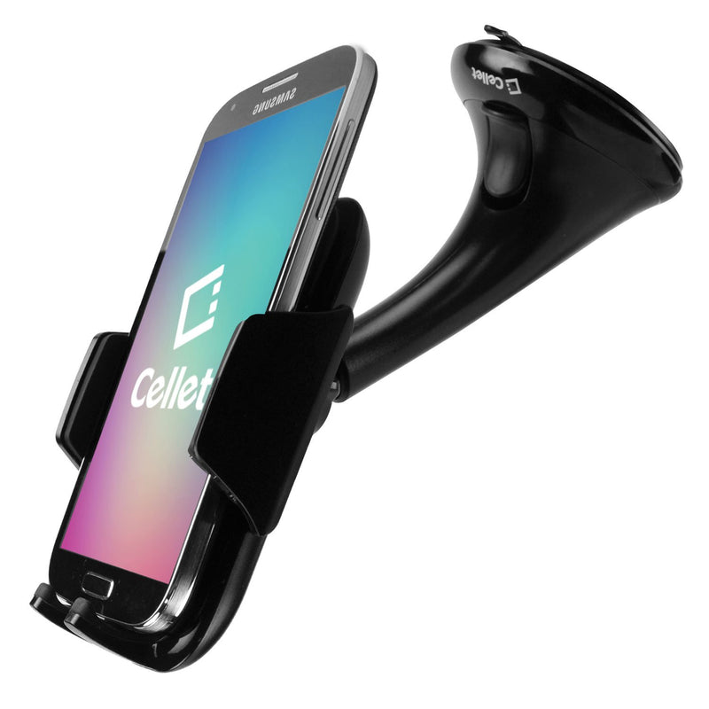 [Australia - AusPower] - Cellet PH675BK Windshield Car Phone Holder Mount, Universal Compatibility including Samsung Note 8 Galaxy S8/Plus/S7/Edge/S6/ S6 Edge Plus, iPhone X/8/8 Plus/6/6s Plus/5/5s, LG G5/G4, HTC 10 Black Phone Craddle Mount 