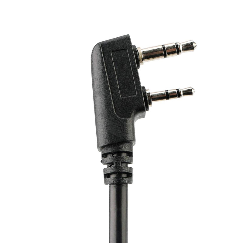 [Australia - AusPower] - Retevis Tactical Military Headset with Mic 2 Pin, Compatible with Retevis RT22 RT21 H-777 Baofeng UV-5R 888S pxton Walkie Talkie, Noise Reduction 2 Way Radio Headphone with Big PTT(1 Pack) 