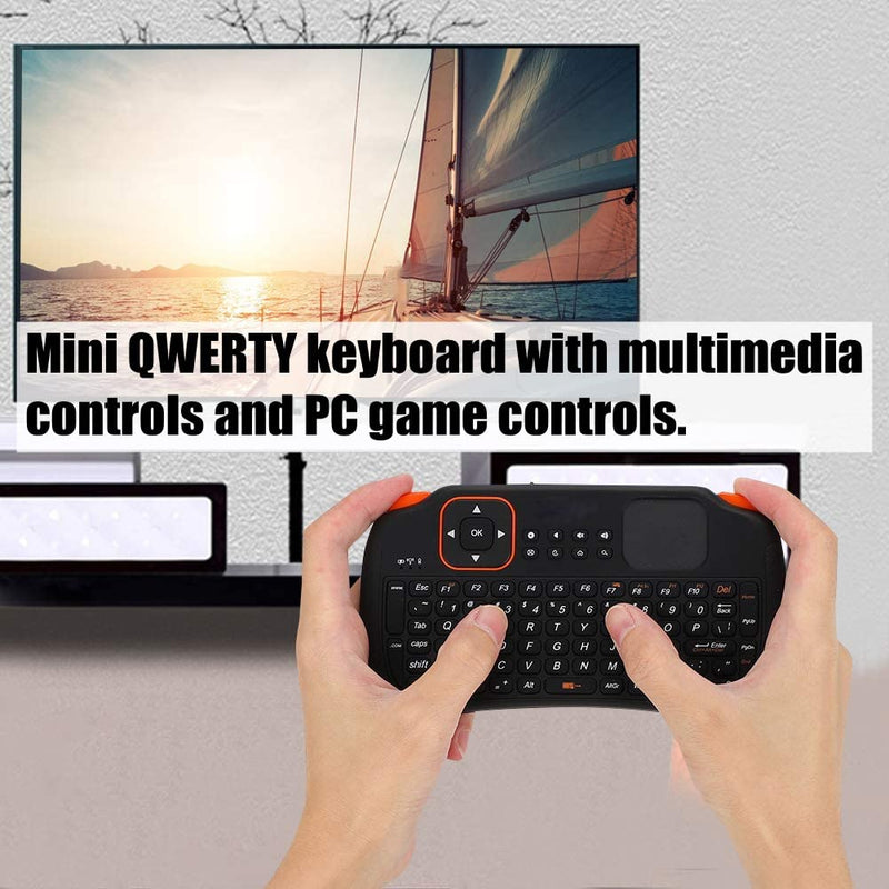 [Australia - AusPower] - Yoidesu Mini Wireless Keyboard with Touchpad Mouse,2.4GHz Mini Wireless Keyboard Controller with 83-Key,Rechargeable Mini Keyboard 