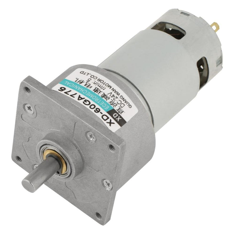 [Australia - AusPower] - DC 12/24V 35W Adjustable Micro Speed Reducer Gear Motor CW/CCW Mini High Torque Speed Reduction Gear-box (24V 5RPM) 24V 5RPM 