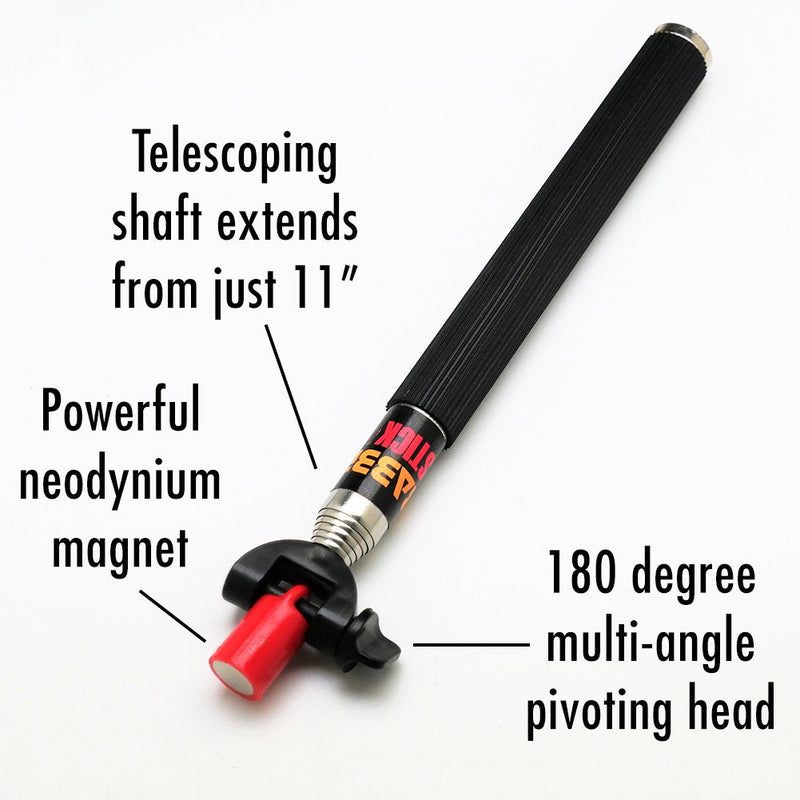 [Australia - AusPower] - Magnet Pal MagnetStick 39" Telescoping Magnetic Pickup Tool, Retractable Magnet Pickup Tools, Picker Upper Grabber with Neodymium Anti-Rust Magnet, Heavy Duty Extendable Arm with Most Powerful Magnet 