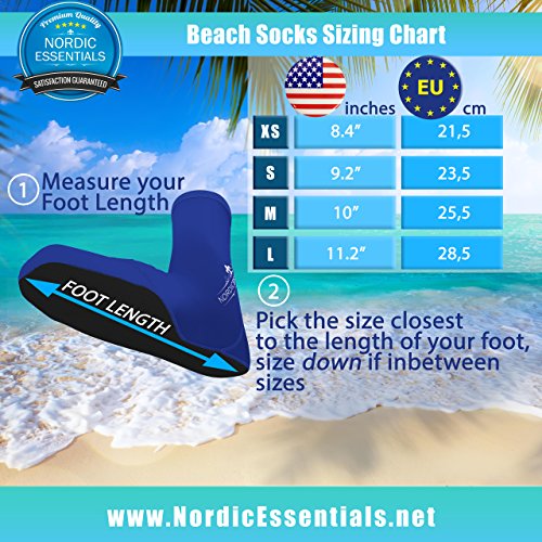 [Australia - AusPower] - Beach Socks (1 Pair) Wear in Sand, Playing Volleyball & Soccer - Kids, Women & Men X-Small Black 