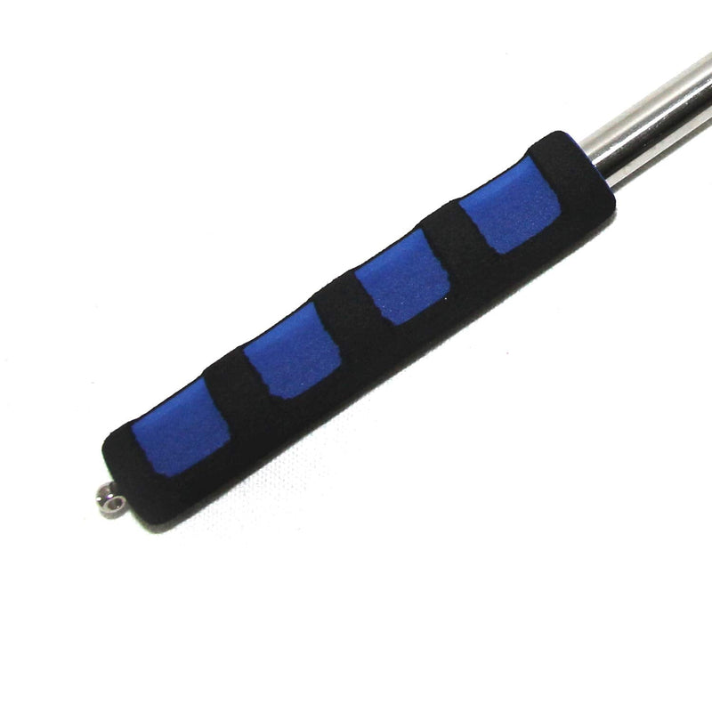 [Australia - AusPower] - 2PCS 100cm Stainless Steel Portable Telescopic Social Distance Stick Pointer, Extendable Handheld Social Pointer Stick Measure Social Distance (Blue) Blue 