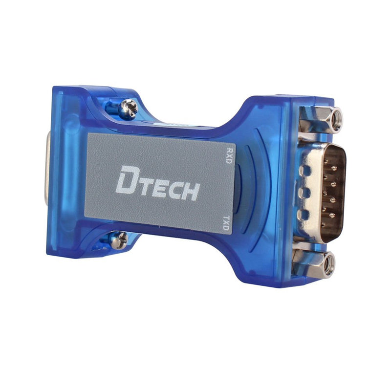 [Australia - AusPower] - DTECH Industrial Grade RS232 to RS485 Converter Adapter Optical Isolation Protector with TX RX LED Lights for Long Haul Serial Communication 