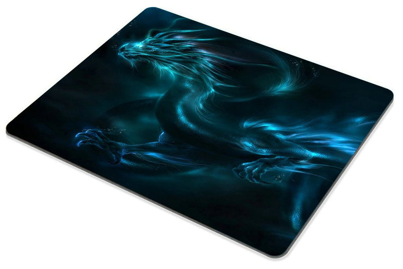 [Australia - AusPower] - Smooffly Mouse pad Unique Design Mouse Pad Cool Blue Dragon Design Gaming Mousepad SM-12 