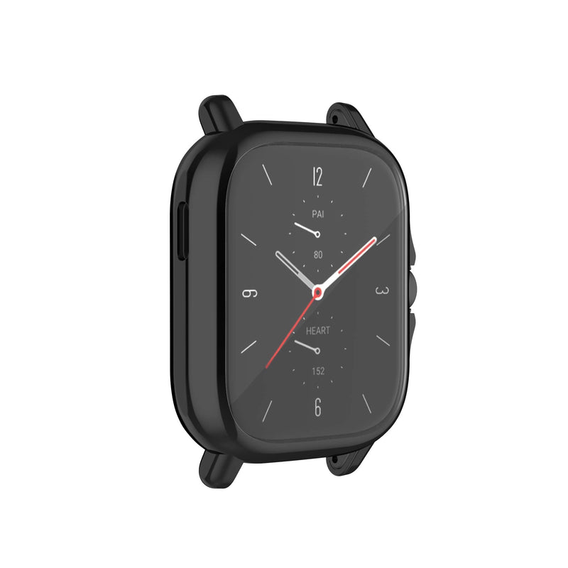 [Australia - AusPower] - Screen Protector Case Compatible with Amazfit GTS 3 /GTS 2e Smartwatch Accessories TenCloud Covers Scratched Resistant Full Protective Cover for GTS 3 (Black) Black 