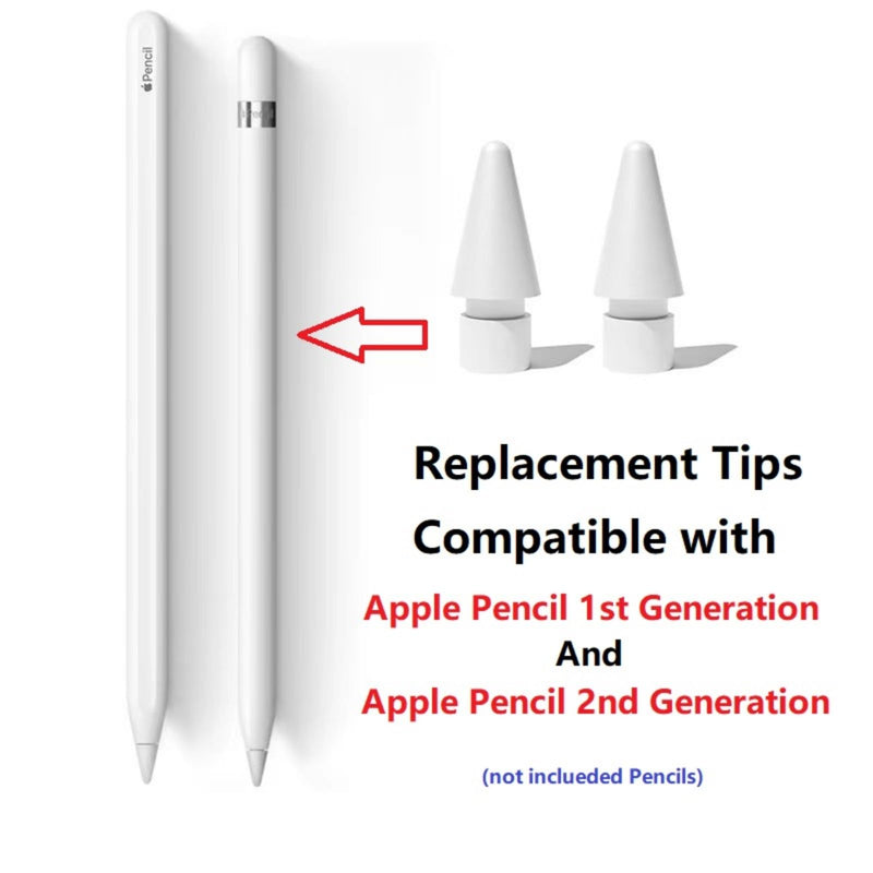 [Australia - AusPower] - MOLIZHITIAN for Apple Pencil Tips,Nibs Replacement Compatible with Apple Pencil 2nd Generation, Apple Pencil 1st Generation,iPencil Tip Paper Feel 5 Pack,iPad Pen 1/2 Gen Nibs (White) White 