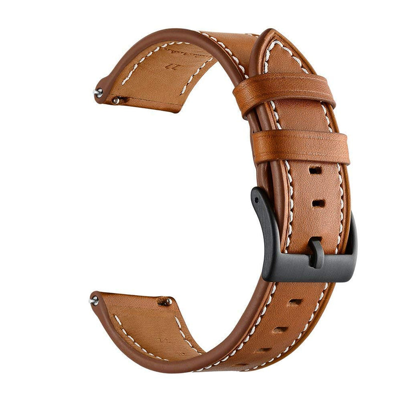 [Australia - AusPower] - HATALKIN Watch Band for Withings/Nokia Steel HR Band 40mm Leather,20mm Watch Band Geniune Leather Replacement Strap Compatible Withings/Nokia Steel HR Sport Smartwatch (40mm) (Brown) 