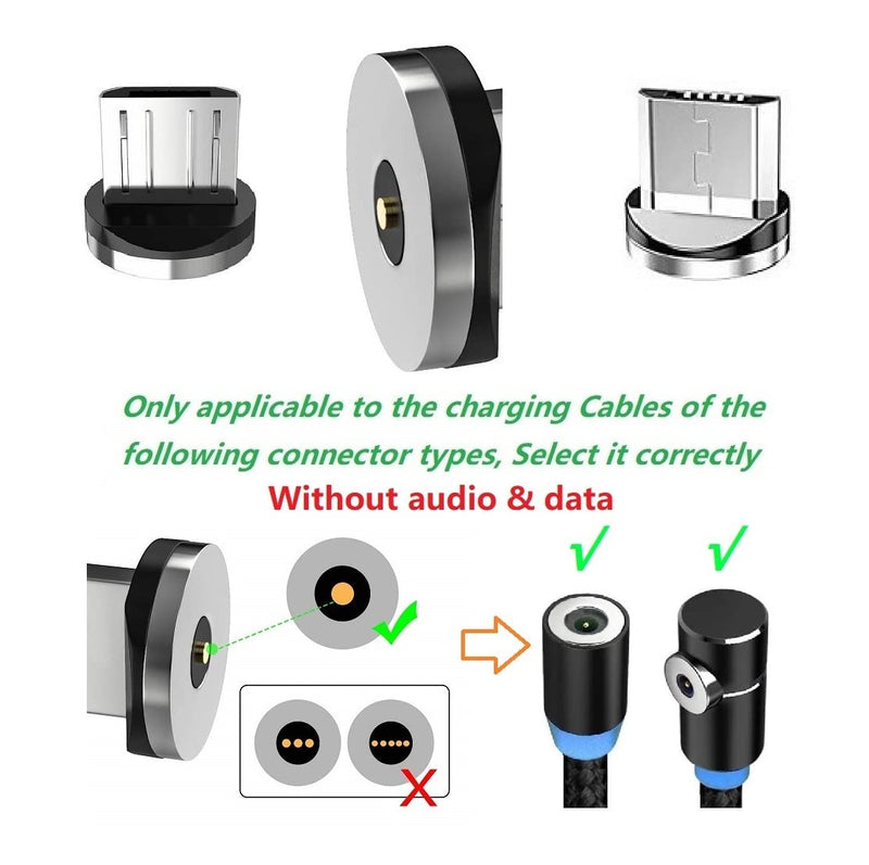 [Australia - AusPower] - Magnetic Charging Series (Micro Tips)10pcs,Just Micro Tips Without Nylon Braided USB Cords,Compatible for MicroAndriod SmartSeries. 