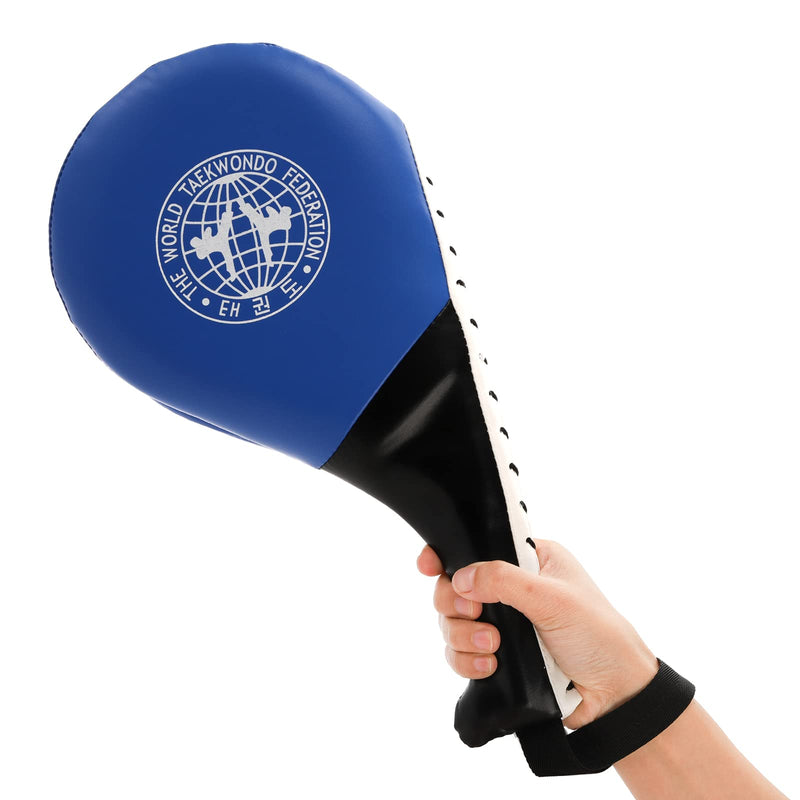 [Australia - AusPower] - Frcctre 2 Pack Taekwondo Kick Pads, Durable Kicking Target Pads, Punching Paddles Striking Kick Pads for Tae Kwon Do Karate Kickboxing Martial Arts Training, 15 x 7.5, Blue 
