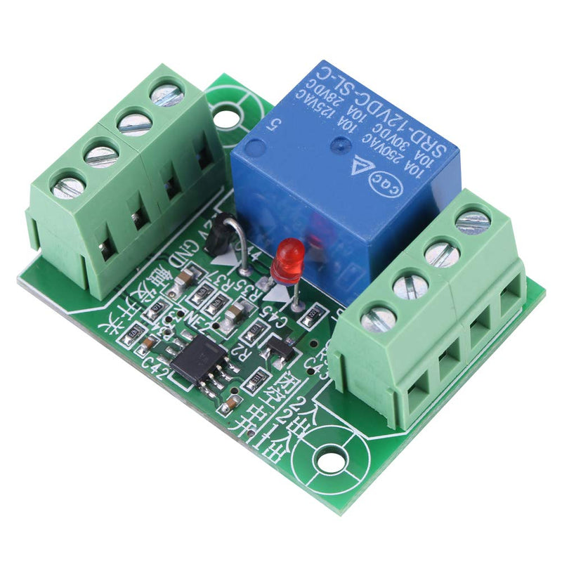 [Australia - AusPower] - Relay Module, Bistable Switch with Screw Terminals Bistable Circuit Relay, DC 12V Easy to Use Convenient for 12V DC Trigger Switch 