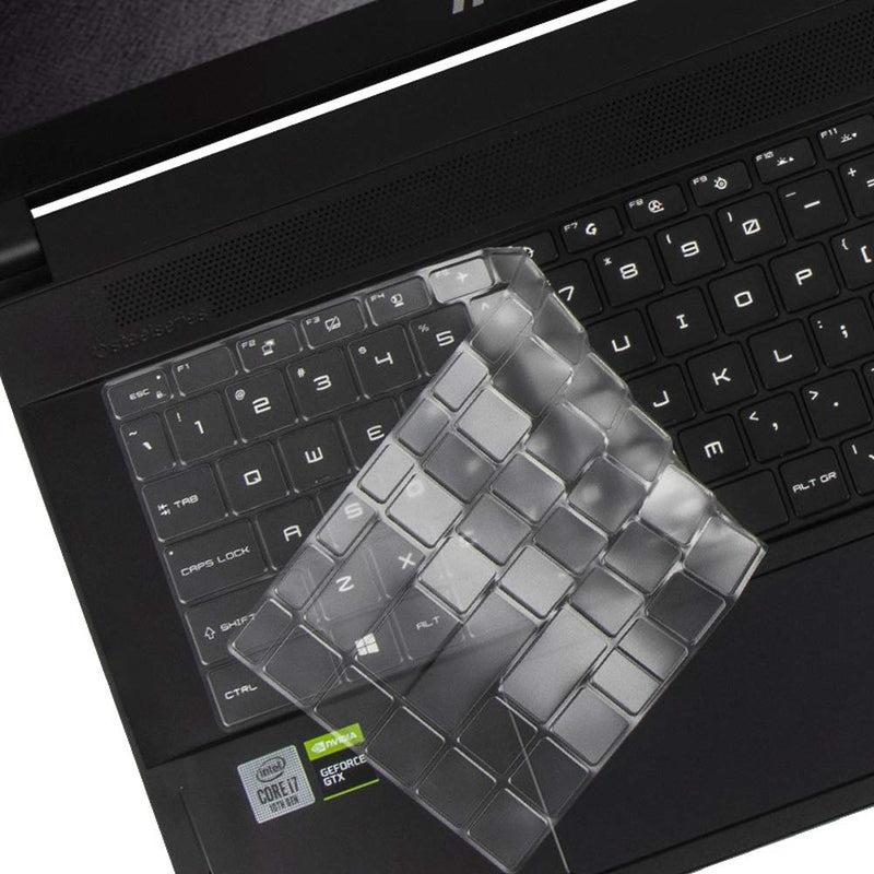 [Australia - AusPower] - Ultra Thin Keyboard Cover for 15.6" MSI GS66 Stealth 10SFS 10SGS, GE66 WS66 GP66 Series 15.6 Inch Gaming Laptop Keyboard Skin Protector, 15.6" MSI GS66 Stealth Accessories, US Layout MSI GS66 GE66 WS66 