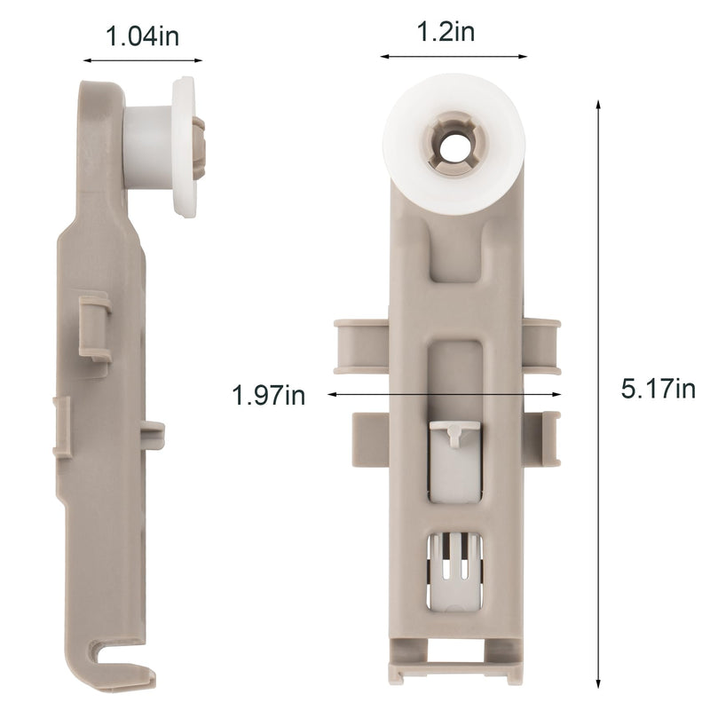 [Australia - AusPower] - W10888592 Dishwasher Rack Wheels Compatible with Whirlpool Kenmore Maytag Dishwashers Upper Dishrack Roller Replaces 8575281 WP8575281 PS11769236 (4 Pack) 