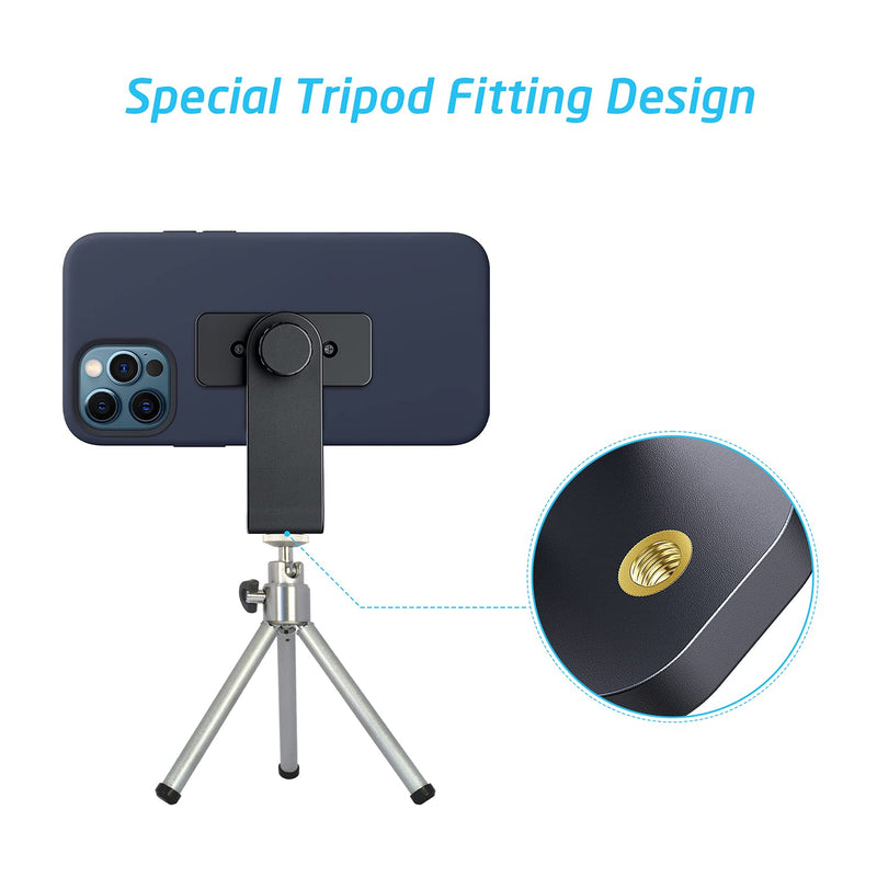 [Australia - AusPower] - WixGear Magnetic Tripod Mount Strong Phone Holder for Tripod Compatible with iPhone and Android Devices 