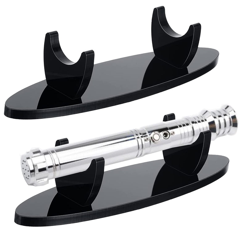 [Australia - AusPower] - Lightsaber Stand Sword Stand Acrylic Desktop Lightsaber Stand Display Sword Stand for Lightsaber Display (Black) 