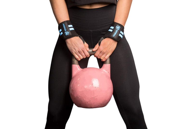 [Australia - AusPower] - Women Wrist Wraps with Thumb Loops - 12" Professional Grade - Wrist Support Brace and Compression for Cross Training, Weight Lifting, Powerlifting, Strength Training 