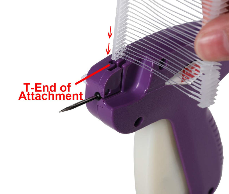 [Australia - AusPower] - PAG Standard Tagging Gun Price Tag Attacher Gun for Clothing with 5 Needles and 2000 2" Barbs Fasteners, Purple 