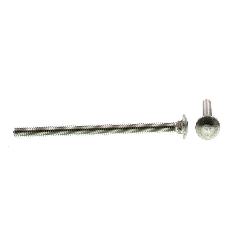 [Australia - AusPower] - Prime-Line 9062545 Carriage Bolts, 1/4 in.-20 X 4 in., Grade 18-8 Stainless Steel, 15-Pack 