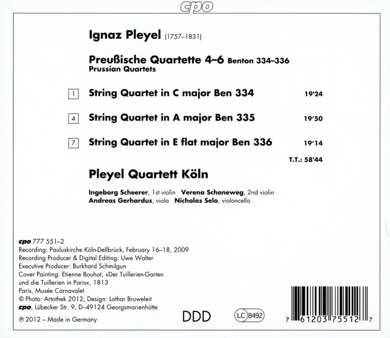[Australia - AusPower] - Pleyel: Prussian Quartets 4-6 