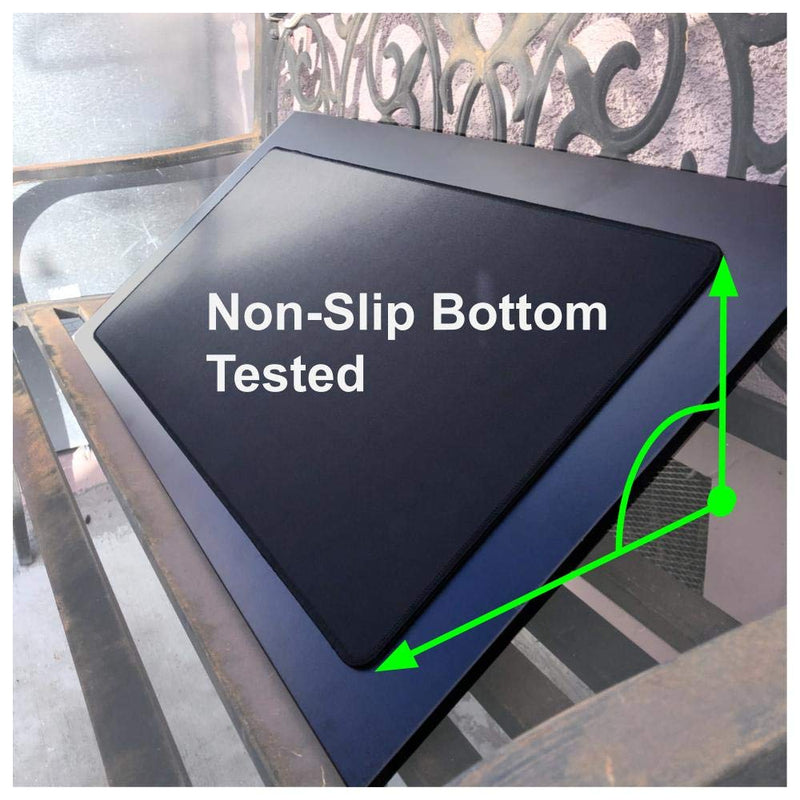 [Australia - AusPower] - Extended Gaming Mouse Pad - 30.71 x 13.78 in, All DPI Setting, No Logo, Anti-fray Stitched Edges, Non-Slip Rubber Base, Micro-Woven Surface. Large Mouse Pad, Keyboard Mat (Black) by Green2B 