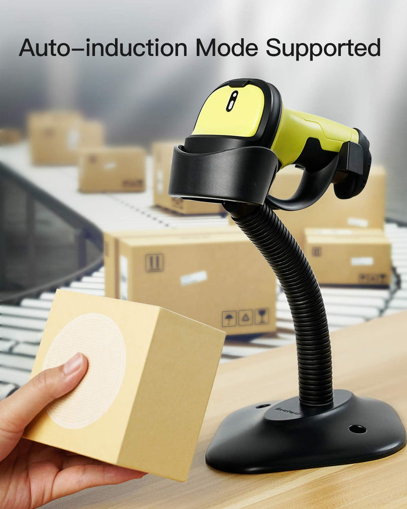 [Australia - AusPower] - Barcode Scanner, Inateck Wireless Scanner, 2600mAh Battery, 35M Range, Automatic Scanning, BCST-60 Green 