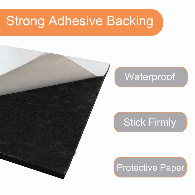 [Australia - AusPower] - 8 Pcs Black Adhesive Foam Padding, Closed Cell Foam Sheet 1/8" Thick 4 Inch X 4 Inch, Neoprene Rubber Pad Self Stick Anti-Slip Adhesive Anti Vibration Foam Pad (4inX 4inX 1/8in, 8) 4in X 4in X 1/8in 