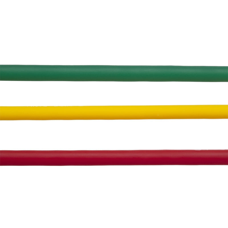 [Australia - AusPower] - THERABAND Resistance Tubes, Professional Latex Elastic Tubing, Upper & Lower Body, Core Exercise, Physical Therapy, Lower Pilates, at-Home Workouts, & Rehab, 5 Foot, Yellow, Red Yellow/Red/Green - Beginner Set 