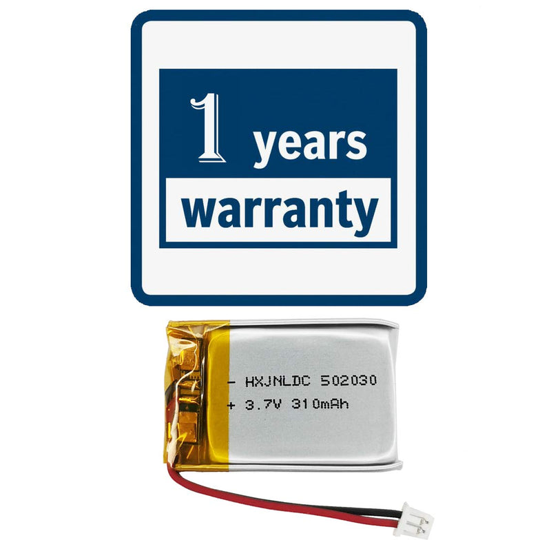 [Australia - AusPower] - 3.7V 310mah 502030 Battery for VXI BlueParrott B250-XT Bluetooth Headset Battery Replacement dashcam Nextbase Dash cam 402G 412GW 512G Cobra 840 Keychain cam 808 Small Camera C3,C11 16 1 