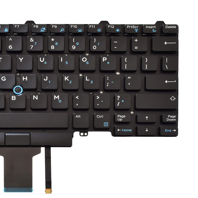 [Australia - AusPower] - SUNMALL Backlit Keyboard Replacement Compatible with Dell Education（Latitude ） E5450 E5470 E5480 E7450 P40G E7470 E7480,Latitude 14 5480 5488 5490 5491 7480 7490 with Pointer US Layout 