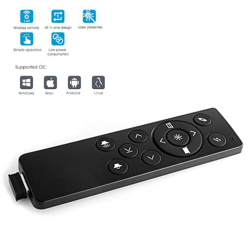 [Australia - AusPower] - Miritz 2.4GHz Wireless Presenter, USB Control PowerPoint PPT, Remote Control Clicker for Multi Media Devices, Projector, PC, Tablet ect 