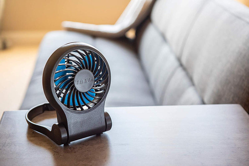 [Australia - AusPower] - Treva 3.5 Inch Portable Desk Fan with USB Port - Small, Compact, Powerful Airflow, AC Adapter Included 1 PACK USB FAN 