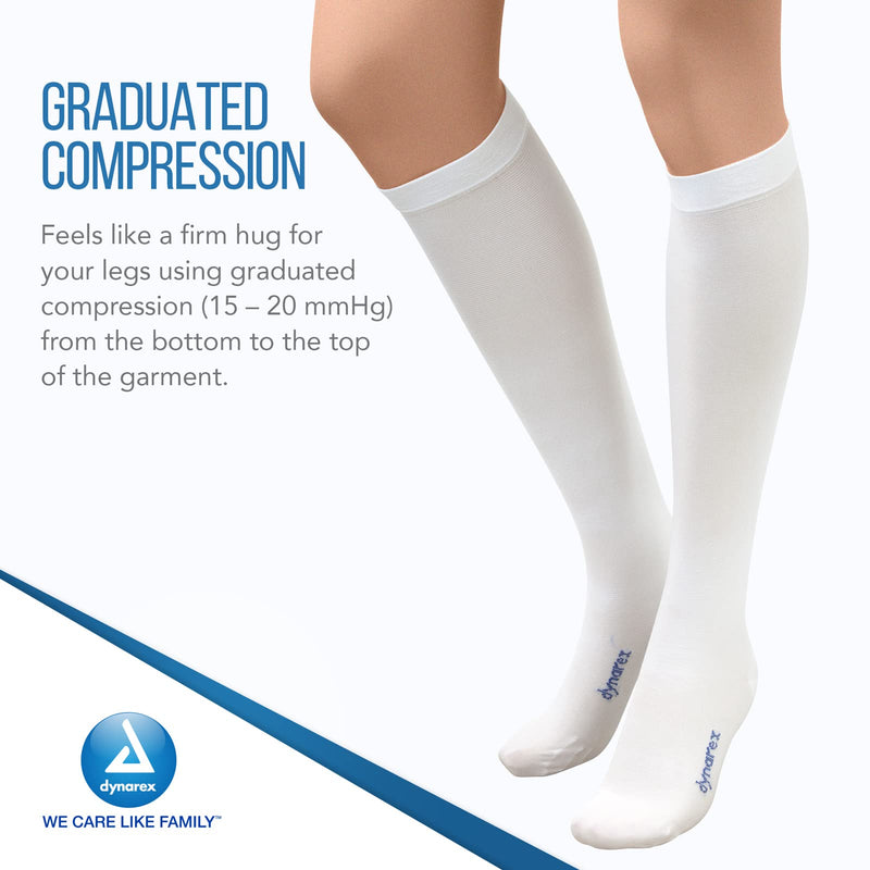 [Australia - AusPower] - Dynarex Dynafit compression stockings, knee - medium, regular,12 pairs 